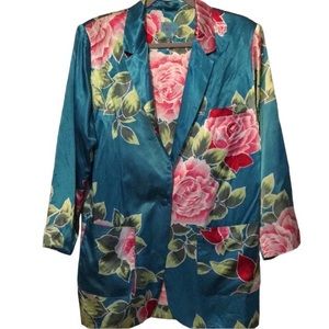 Vintage 80s ALBUM By KENZO Satin Blazer